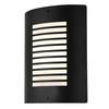 Sigma 1 Light Outdoor Slat Wall Lantern - Black