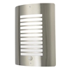 Sigma Panel Slatted Wall Lantern With PIR Stainless Steel