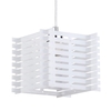 Slatted Acrylic 1 Light Ceiling Pendant - White - Limited Collection