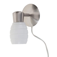 Slide Glass Spotlight - 1 Light - Brushed Chrome