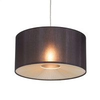 Small Ribbon Easy to Fit Ceiling Shade Drum - Black