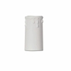 Small White Candle Tubes with Decorative Drips