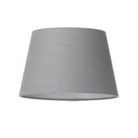 Soft Cotton Easy to Fit 25cm Lamp Shade - Grey