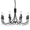Somerset 8 Light Chandelier - Black
