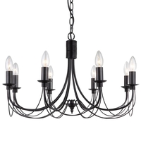 Somerset 8 Light Chandelier - Black