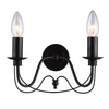 Somerset Wall Light - 2 Light - Black