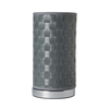 Sovin Cylindrical Table Lamp with Silver Shade - Chrome