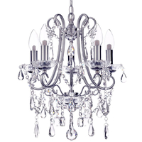 Spa Pro - Anya Small 5 Light Bathroom Chandelier - Chrome