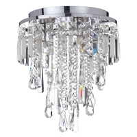 Spa Pro - Brona Small 3 Light Bathroom Flush Ceiling Light - Chrome