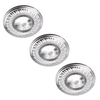 Spiral Antique Nickel Recessed Downlights - 3 Pack