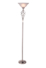 Spiral Floor Lamp - Satin Chrome