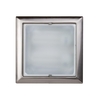 Square Recessed Ceiling Light - Satin Chrome