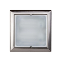 Square Recessed Ceiling Light - Satin Chrome