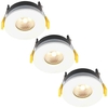Stanley 3 Pack of Volta Recessed LED Fire Rated Downlighters - White