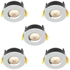 Stanley 5 Pack of Volta Recessed LED Fire Rated Downlighters - Chrome