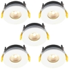Stanley 5 Pack of Volta Recessed LED Fire Rated Downlighters - White