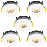 Stanley 5 Pack of Volta Recessed LED Fire Rated Downlighters - White