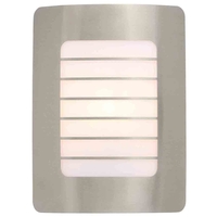 Stanley Aragon Outdoor Rectangular Wall Light - Steel