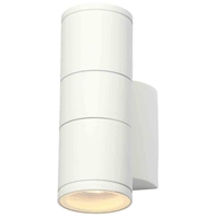 Stanley Arda Outdoor 2 Light Up & Down Wall Light - White