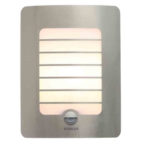 Stanley Castille Outdoor Rectangular Wall Light with PIR Sensor - Steel