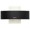 Stanley Elbe Outdoor LED Curved Aluminium Wall Light - Black