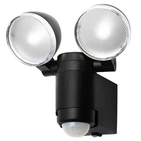 Stanley Moritz Twin Outdoor 2 Watt LED Battery Powered Flood Light - Black