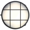 Stanley Rogen Outdoor Round LED Bulkhead Wall or Ceiling Light - Black