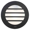 Stanley Tahoe Outdoor Circular Wall or Ceiling Light with Slats - Black