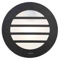 Stanley Tahoe Outdoor Circular Wall or Ceiling Light with Slats - Black