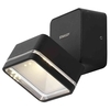 Stanley Tiber Outdoor LED Square Die-Cast Adjustable Wall Light - Black