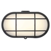 Stanley Vasman Outdoor Oval LED Bulkhead Wall or Ceiling Light - Black