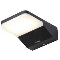 Stanley Vorma Outdoor LED Wall Downlighter - Black