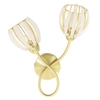 Stripe 2 Arm Wall Light - Brushed Gold