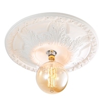 Suilven Large Plaster Ceiling Rose - White