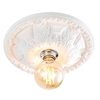 Suilven Medium Plaster Ceiling Rose - White