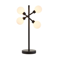 Supa 4 Light Stick Table Lamp - Black
