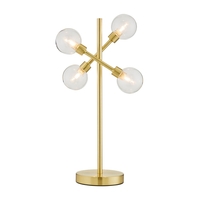 Supa 4 Light Stick Table Lamp - Satin Brass