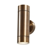 Talon Brass 2 Light Up and Down Outdoor Wall Light - Antique Bronze