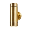 Talon Brass 2 Light Up and Down Outdoor Wall Light - Brass