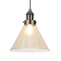 Tarvos 1 Light Glass Ceiling Pendant - Champagne