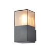 Tegan 1 Light Outdoor Square Up Wall Light - Grey