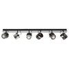 Telford Ceiling Spotlight Bar
with 6 Adjustable Heads -
Black