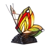 Tiffany by Tiff 1 Light Butterfly Table Lamp - Red and Black