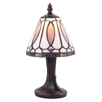 Tiffany by Tiff 1 Light Tree Effect Table Lamp - Black and Gold