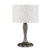 Tiffany Style Table Lamp with Grey Shade - Antique Brass