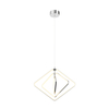 Tili LED Diamond Shaped Pendant Light - Chrome