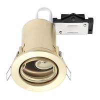 Tilt Fire Rated Recessed GU10 Downlight - Brushed Brass