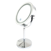 Toscana LED Battery Operated Touch Height Adjustable Mirror - Chrome