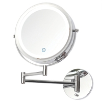 Toscana LED Battery Operated Touch Mirror Wall Light - Chrome