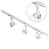 Track Lighting 1 Metre with 3 Greenwich GU10 Fixture & Halogen Bulbs - White